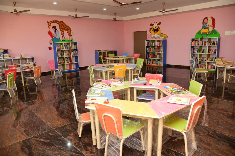 library of Villupuram Vidyalaya lnternational School
